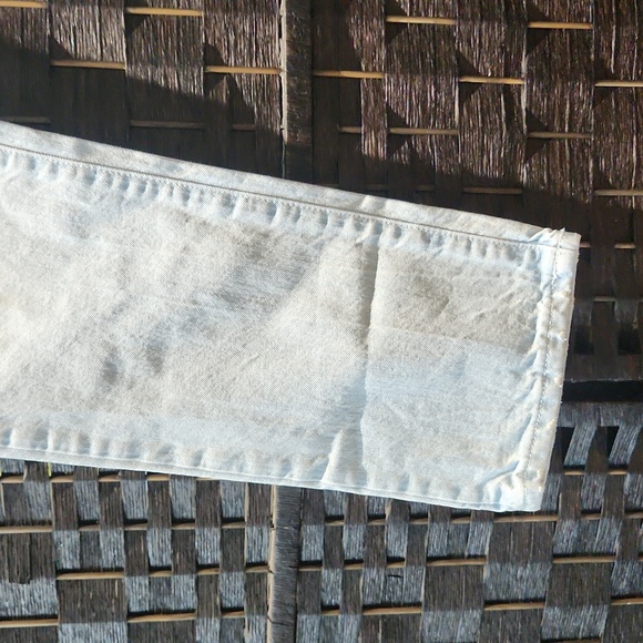 🐞3/33🐞 Gap "real straight" distressed light washed jeans - Picture 3 of 7